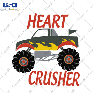 Heart Crusher Truck Svg, Valentine Truck, Valentine Fire Truck, Fall Truck Svg, Happy Truck, Happy Valentines Svg Cricut, Fire Truck Svg, Valentines Quotes, Love Svg, Valentine Gift Ideas, Couple Gifts Svg, Truck Lover,