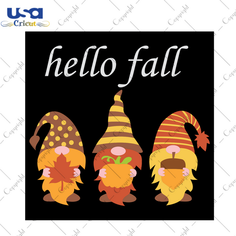 Hello Fall, Trending Svg, Fall Gnomes Svg, Hello Fall Svg, Fall Shirt, Fall Time Shirt, Fall Saying Svg, Autumn Gnomes Svg, Thanksgiving Svg, Gift For Family, Shirt For Family, Digital File, 