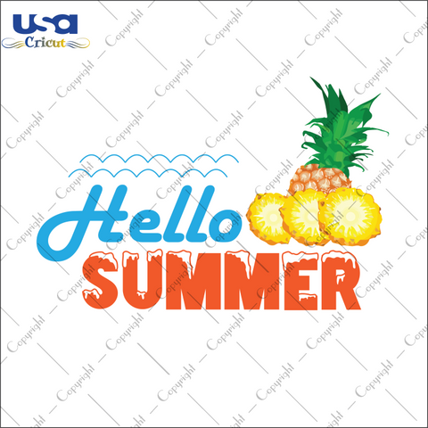 Hello Summer, Hello Summer 2021 Svg, Summer Svg, Trending Svg, Summer Dress, SVG files for cricut Instant Download Version - USA Cricut