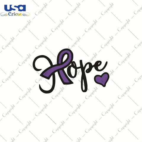 Hope Cancer Svg, World Cancer Day Svg, Breast Cancer SVG, Pink Ribbon, SVG Cricut & Silhouette Sublimation files Instant Download Version - USA Cricut