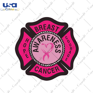 Hope Courage Maltese Cross Breast Cancer Gift Diy Crafts Svg Files For Cricut, Silhouette Sublimation Files