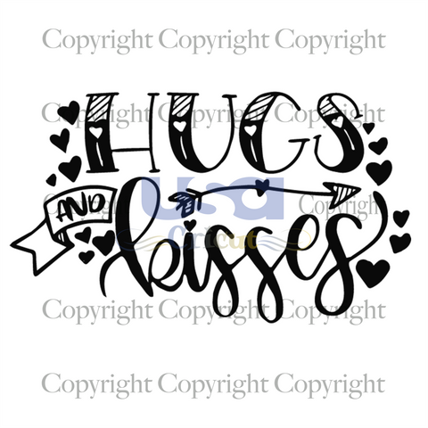 Hugs And Kisses Svg, Valentine Svg, Happy Valentines Day, Diy Crafts SVG Files For Cricut, Silhouette Sublimation Files Shirt Design Ideas  Instant Download - USA Cricut