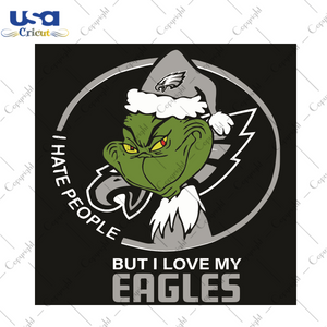 I Hate People But I Love My Philadelphia Eagles Sport Gift Diy Crafts Svg Files For Cricut, Silhouette Sublimation Files