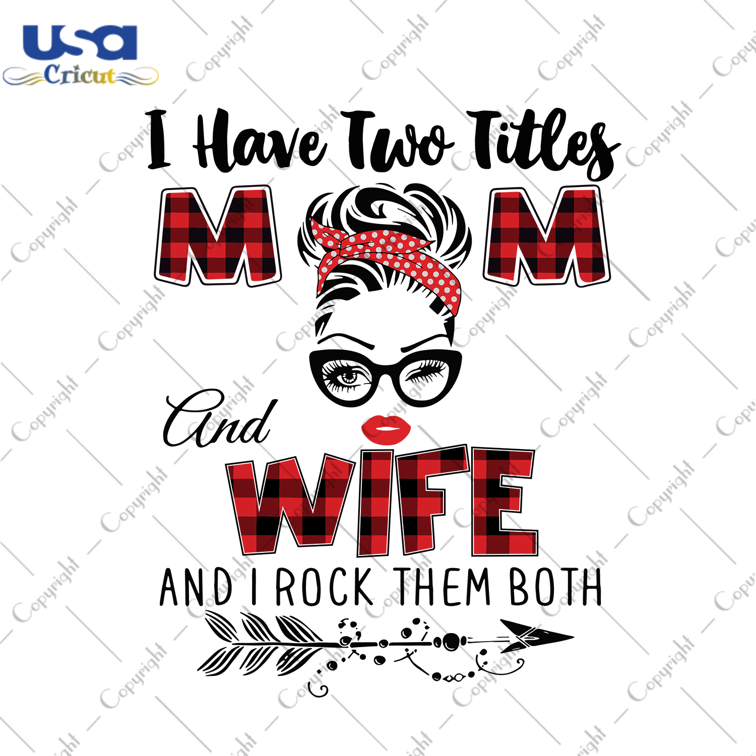 I Have Two Titles Mom And Wife Trending Gift Diy Crafts Svg Files For Cricut, Silhouette Sublimation Files