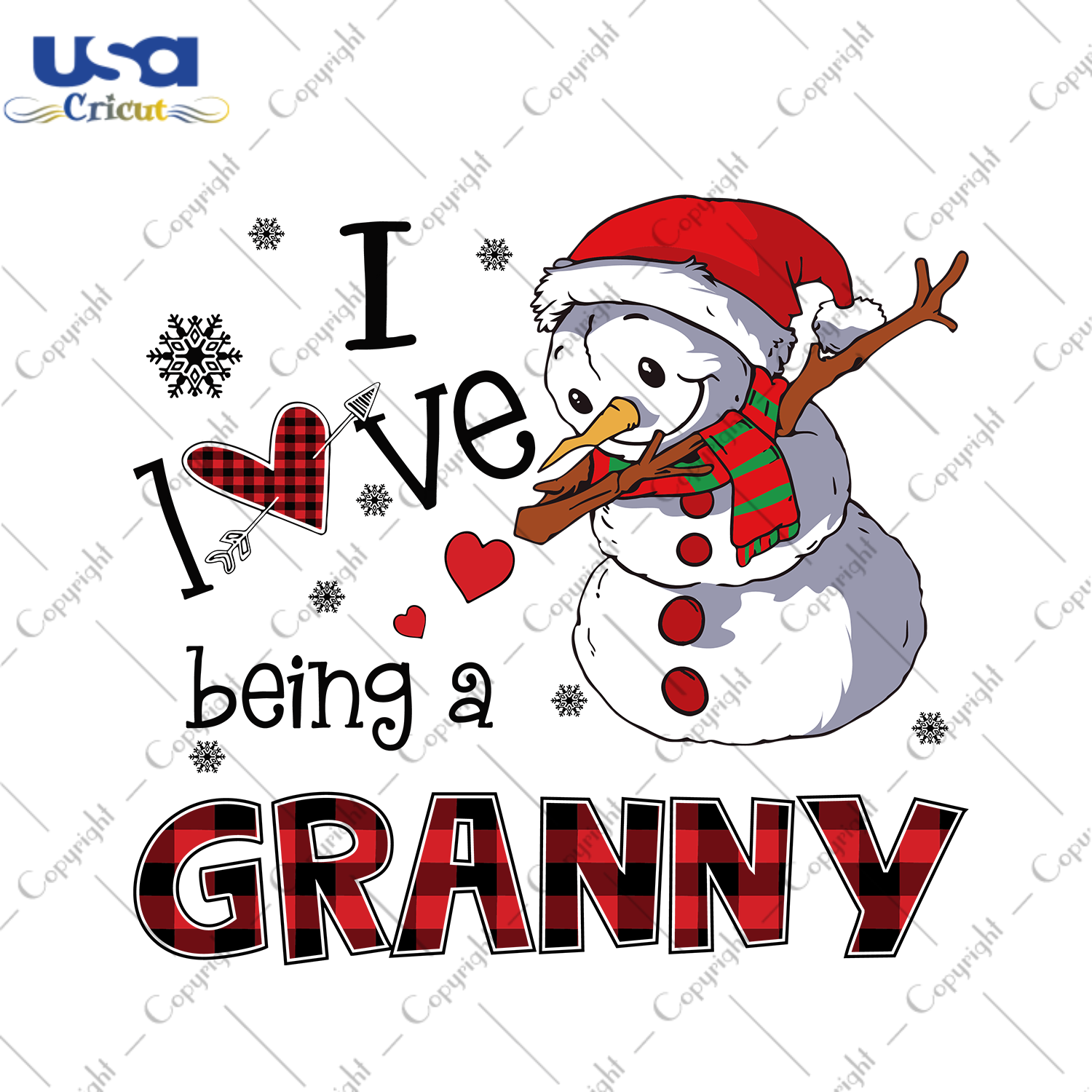 I Love Being A Granny Svg, Christmas Svg, Xmas Svg, Christmas Gift, Snowman Svg, Granny Svg, Being A Granny, Grandma Svg, Grandmother Svg, Gift For Grandma, Mamaw Svg, Mawmaw Svg - USA Cricut