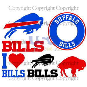 I Love Bills Svg, Sport Svg, Nfl League Svg, Football Svg, Diy Crafts SVG Files For Cricut Instant Download File - USA Cricut