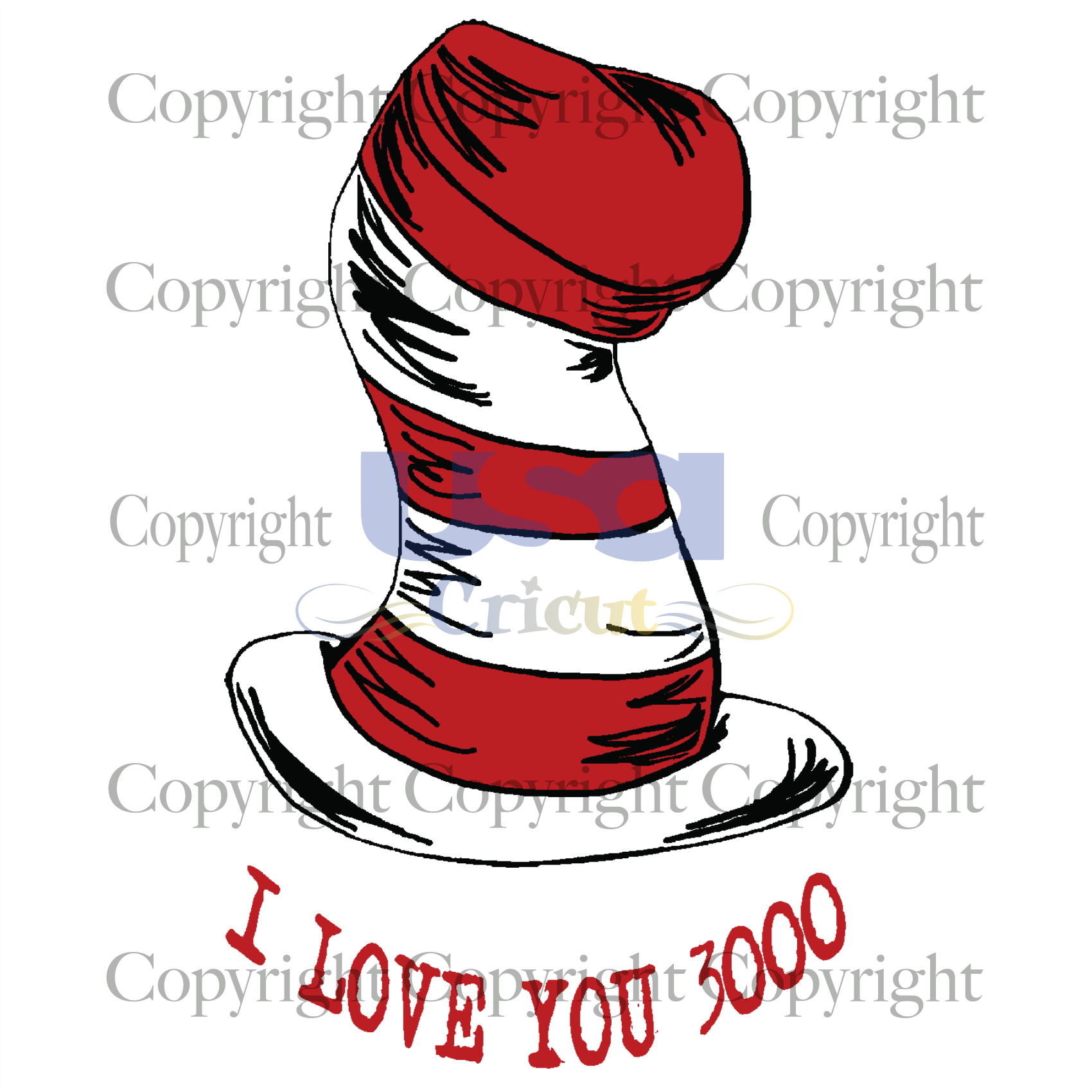 I Love You 3000, Dr. Seuss Svg, Reading Festival, Printable Cricut & Silhouette Sublimation files Instant Download - USA Cricut