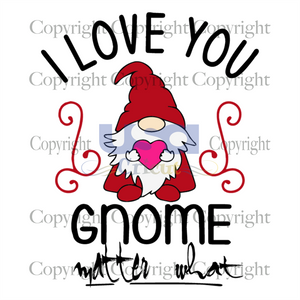 I Love You Gnome Svg, Valentine Svg, Valentine Gnomes Svg, Diy Crafts SVG Files For Cricut, Silhouette Sublimation Files Shirt Design Ideas  Instant Download - USA Cricut