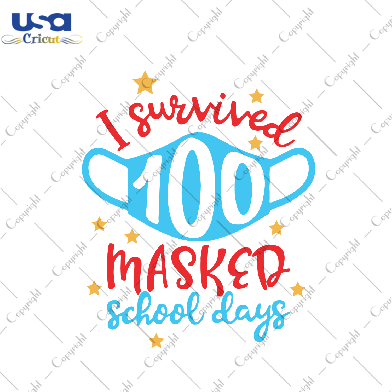 I Survived 100 Masked School Day Svg, Back To School Svg, School Svg, Survived Svg, School Days Svg, 100 Masked School Days, Quarantine Svg, Pandemic Svg, Mask Svg, Social Distancing, Teacher