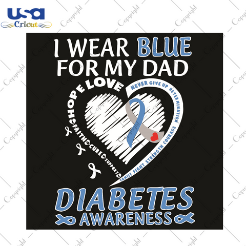 I Wear Blue For My Dad Trending Gift Diy Crafts Svg Files For Cricut, Silhouette Sublimation Files