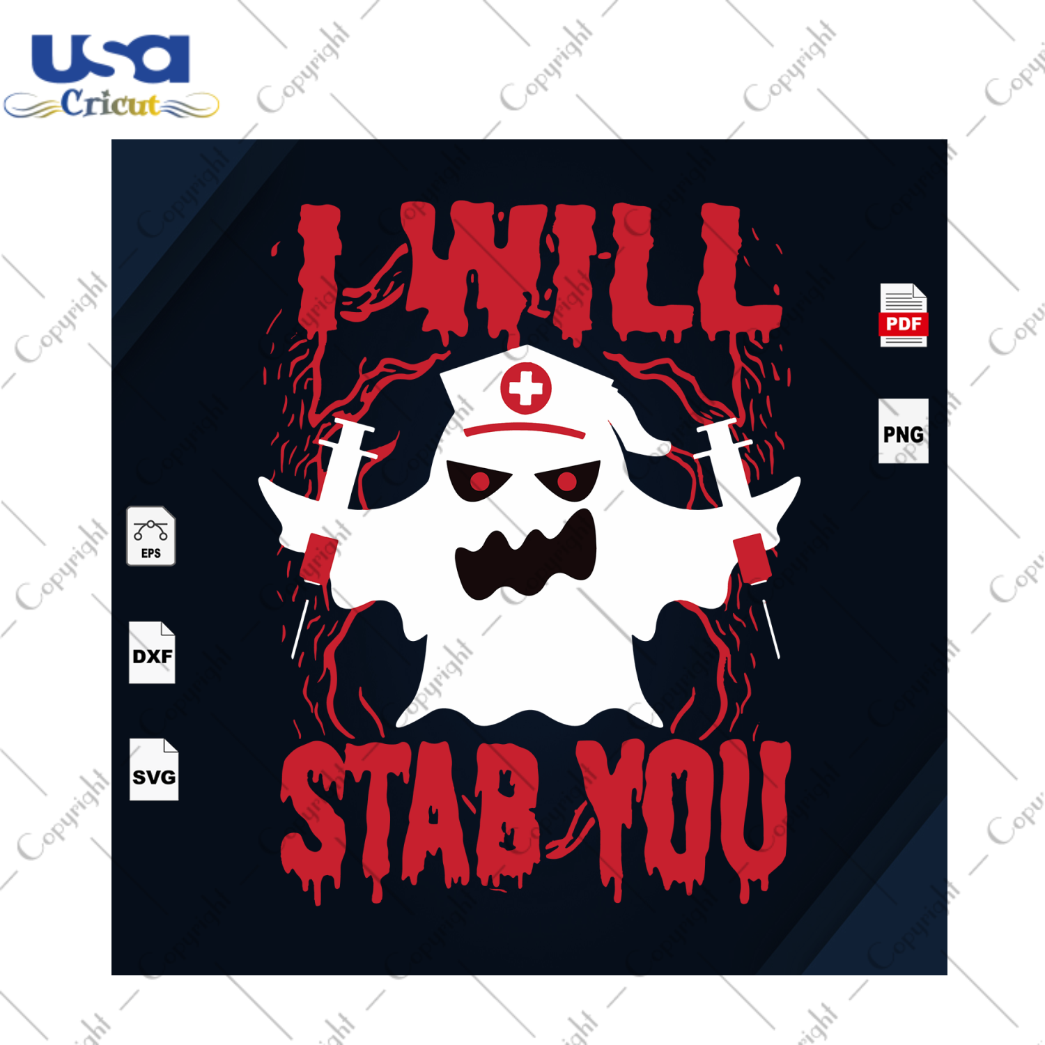 I Will Stab You, Halloween Svg, Boo Svg, Nurse Svg, Medical Device Svg, Boo Nurse Svg, Happy Halloween, Halloween Gift, Halloween Shirt, Halloween Day, Boo Shirt, Boo Crew, Boo Gift, Baby Boo