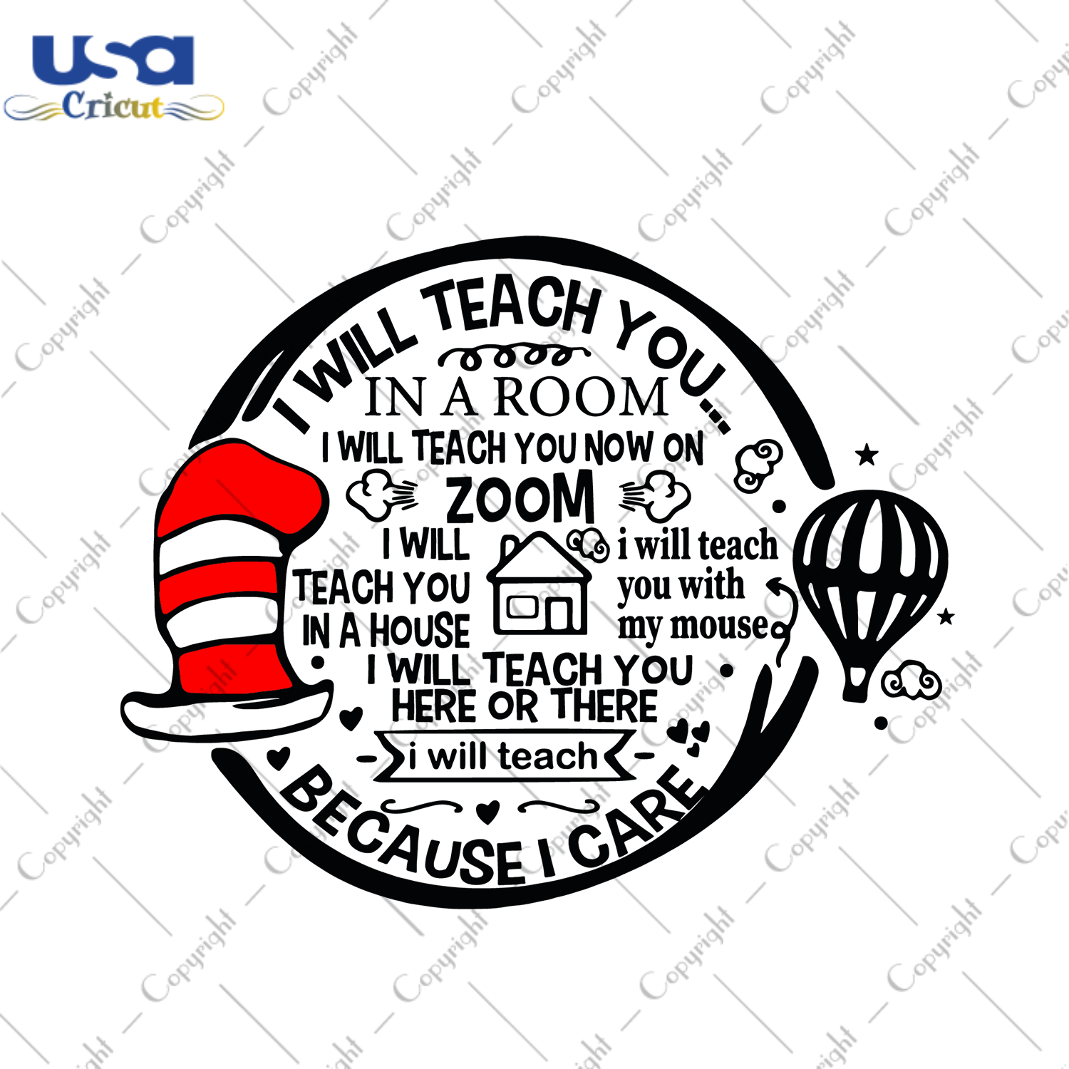 I Will Teach You In A Room Svg, Dr Seuss Svg, Teacher Svg, Trending Svg, Teaching Svg, Teacher Seuss, Teach In A House, Teach Here Or There, Teaching