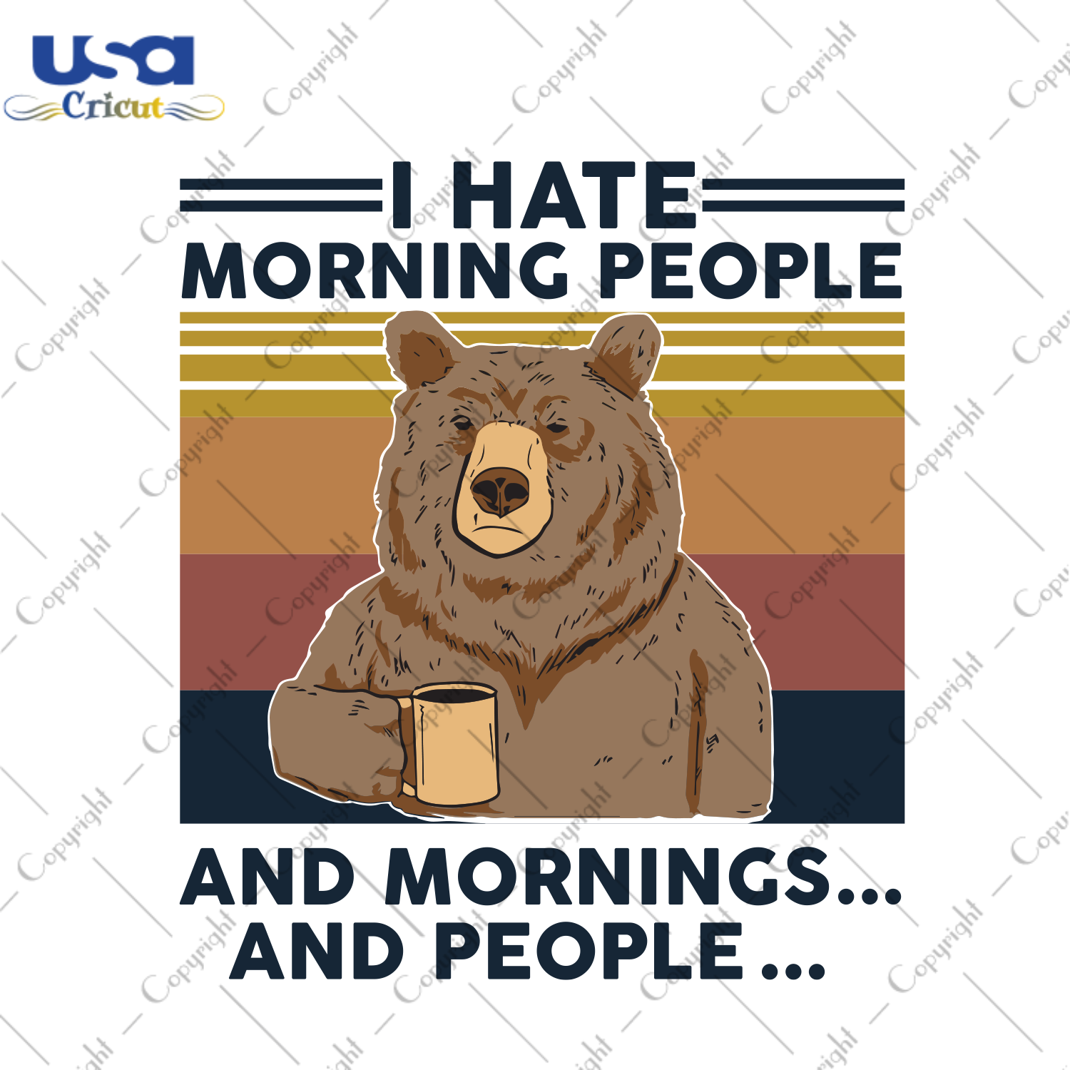 I hate moring people and morning and people Trending Gift Diy Crafts Svg Files For Cricut, Silhouette Sublimation Files