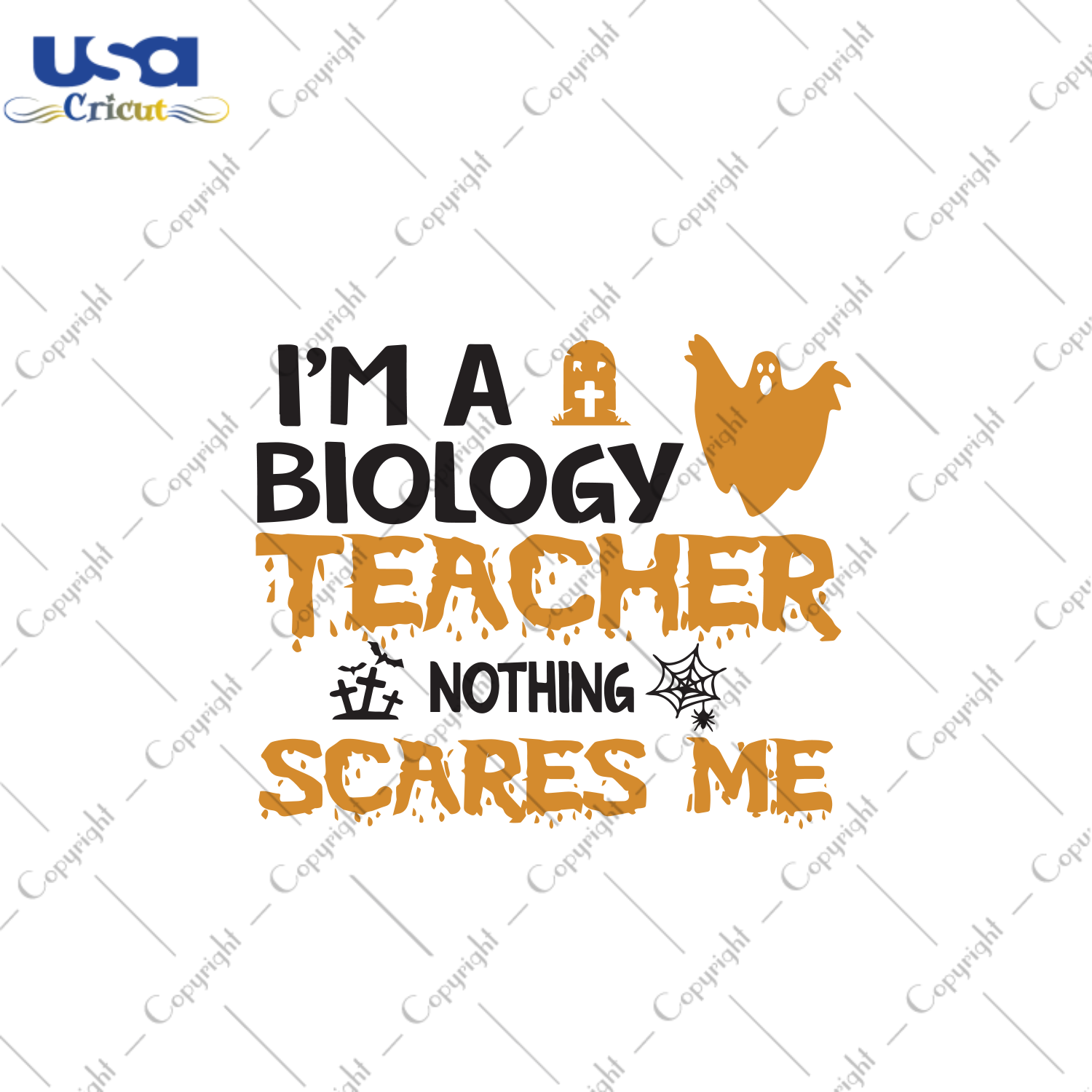 I’m A Biology Teacher Nothing Scares Me, Halloween Svg, Boo Svg, Cute Boo, Funny Boo, Ghost Svg, Cute Ghost, Funny Ghost, Spider Svg, Black Spider, Cute Spider, Svg Cricut, Silhouette Svg F