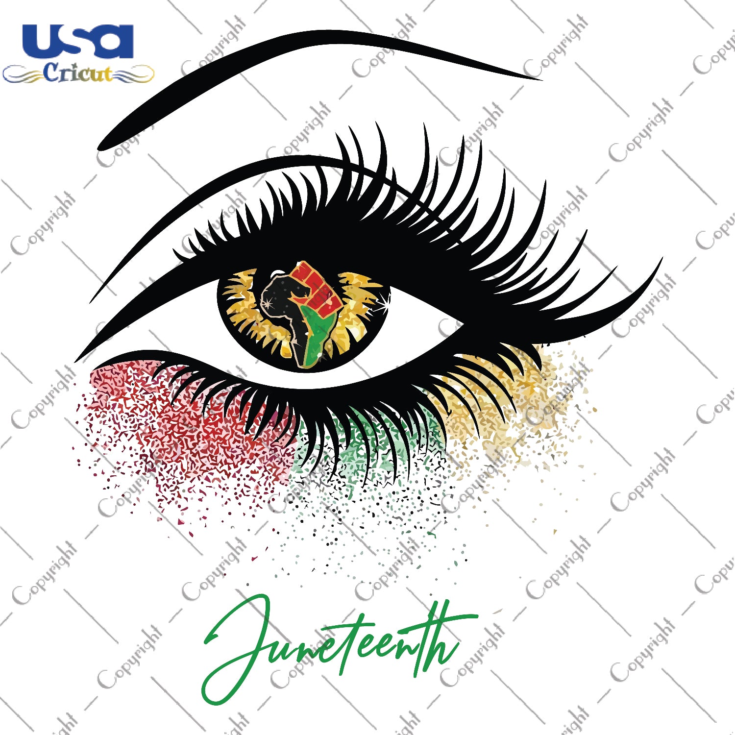 Eye Juneteenth Svg, Independence Day, Eye Shirt, Flag Day Svg, Since 1865, 19th Of June, Memorial Day, America Independence, SVG files for cricut, PNG Silhouette Sublimation files Instant Dow