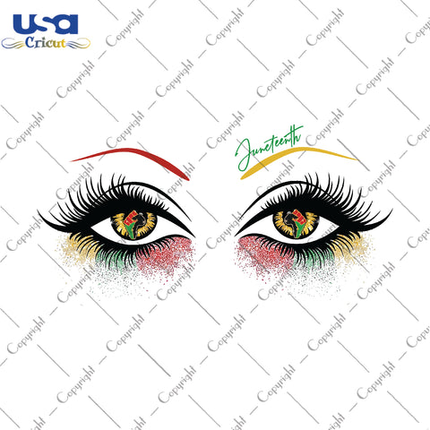 Eyes Juneteenth Svg, Independence Day, Eye Shirt, Since 1865, 19th Of June, Memorial Day, America Independence, SVG files for cricut, PNG Silhouette Sublimation files Instant Download - USA C