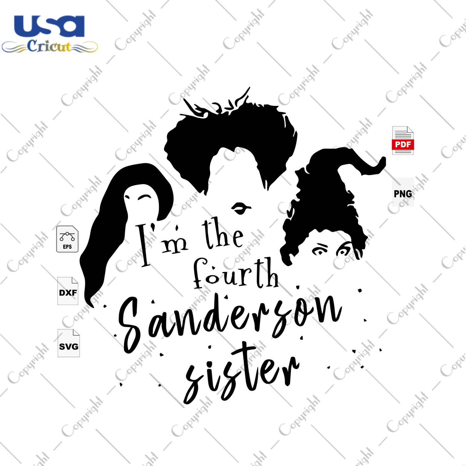 Im The Fourth Sanderson Sister, Halloween Svg, Sanderson Sister Svg, Witch Svg, Beautiful Witch, Witch Lover, Happy Halloween, Halloween Gift, Halloween Shirt, Halloween Day, Halloween Quote 