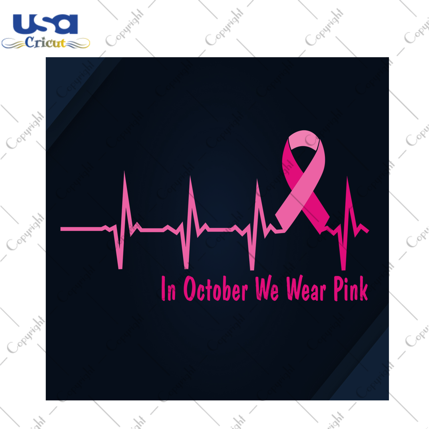 In October We Wear Pink Breast Cancer Gift Diy Crafts Svg Files For Cricut, Silhouette Sublimation Files