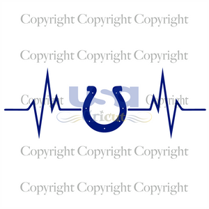 Indianapolis Colts Heartbeat Svg, Sport Svg, Heartbeat Svg, Colts Heartbeat Svg, NFL Colts Logo, SVG Cricut & Silhouette Sublimation files Instant Download Version - USA Cricut