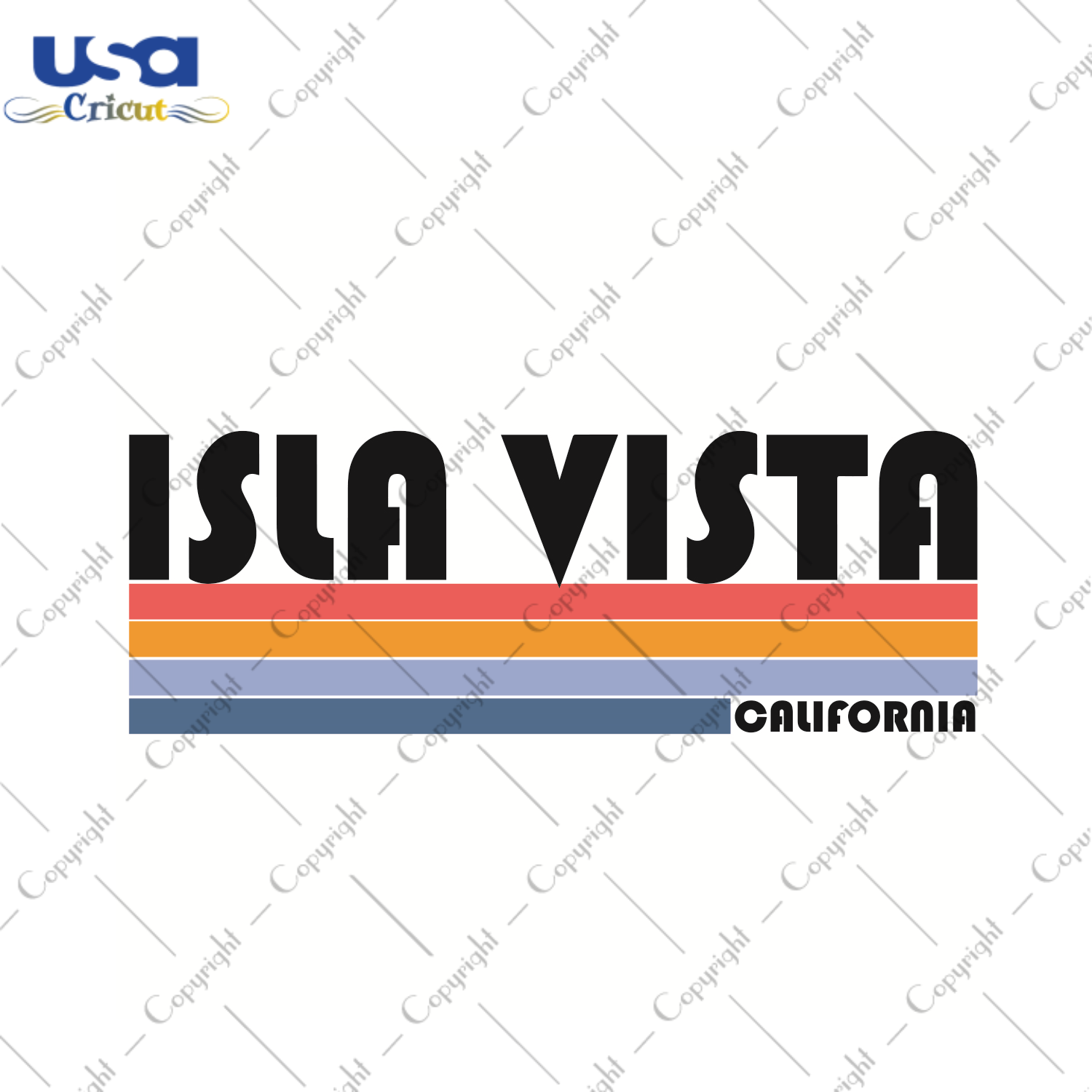 Isla Vista California Trending Gift Diy Crafts Svg Files For Cricut, Silhouette Sublimation Files