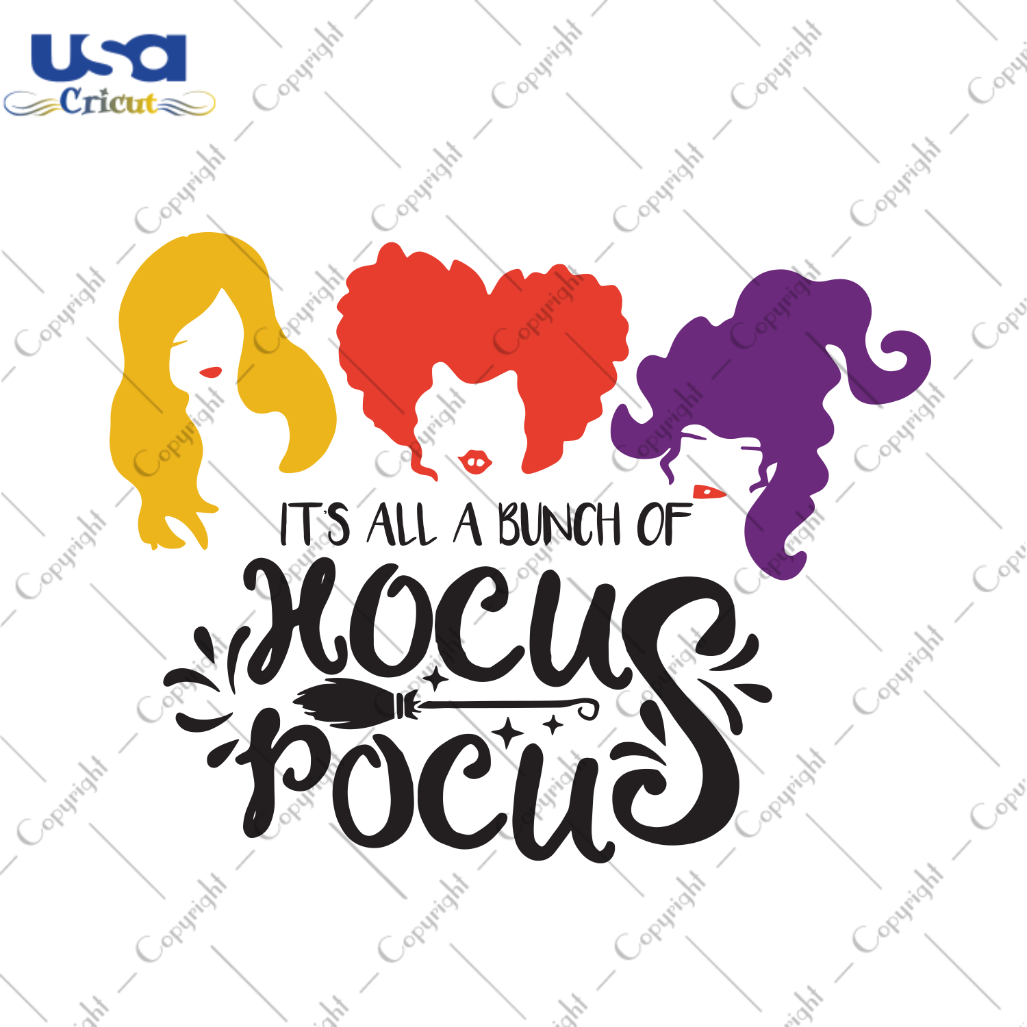 Its All A Bunch Of Hocus Pocus, Halloween Svg, Witches Svg, Halloween Witches Svg, Hocus Pocus Svg, Sanderson Sister Svg, Witches Saying, Witches Party, Scary Halloween, Halloween Party, Funn