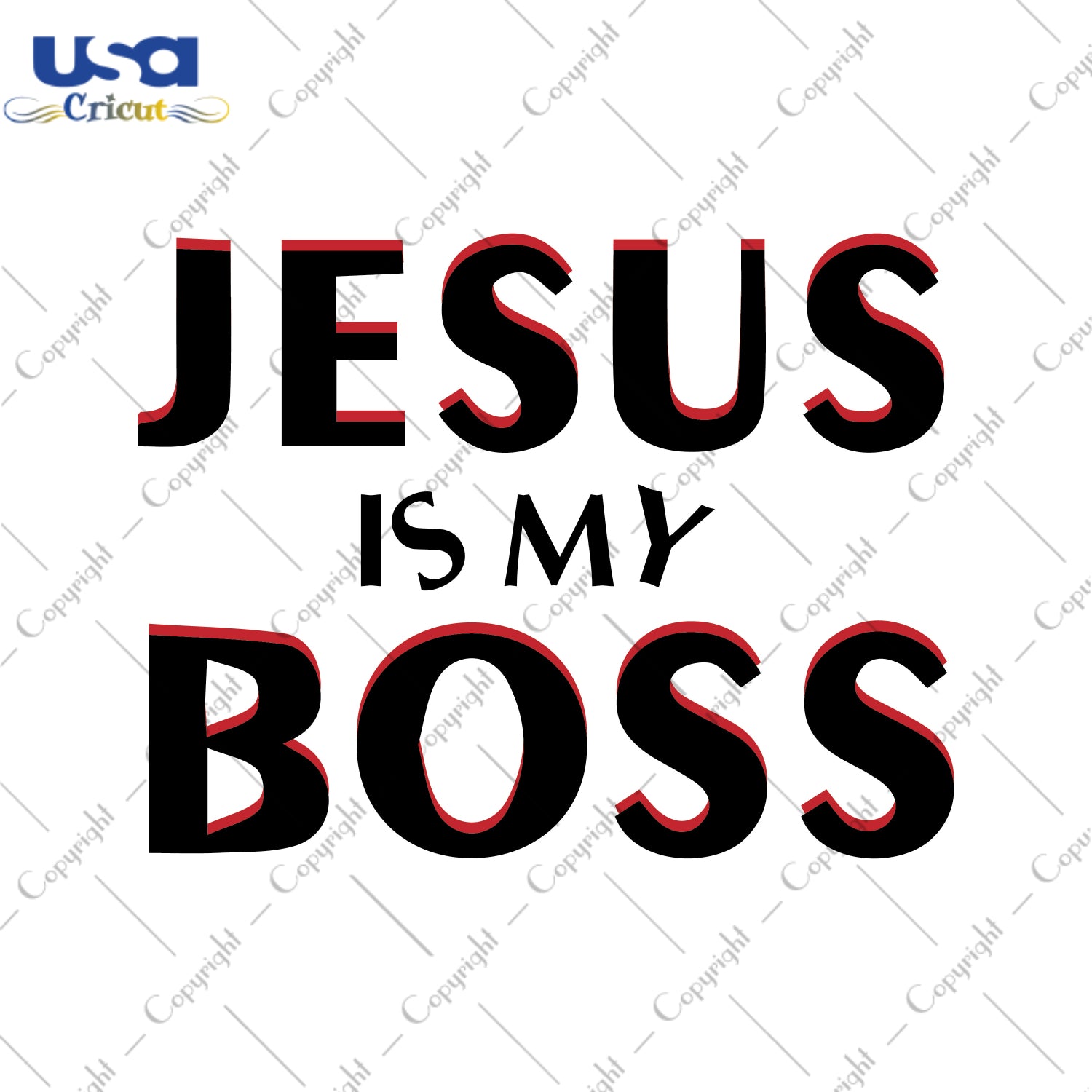 Jesus Is My Boss Christmas Gifts, Shirt For Christmas Svg File Diy Crafts Svg Files For Cricut, Silhouette Sublimation Files - USA Cricut