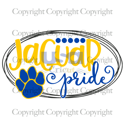 Jaguar Paw Pride Svg, Sport Svg, Cute Jaguars Design, Diy Crafts SVG Files For Cricut Instant Download File - USA Cricut