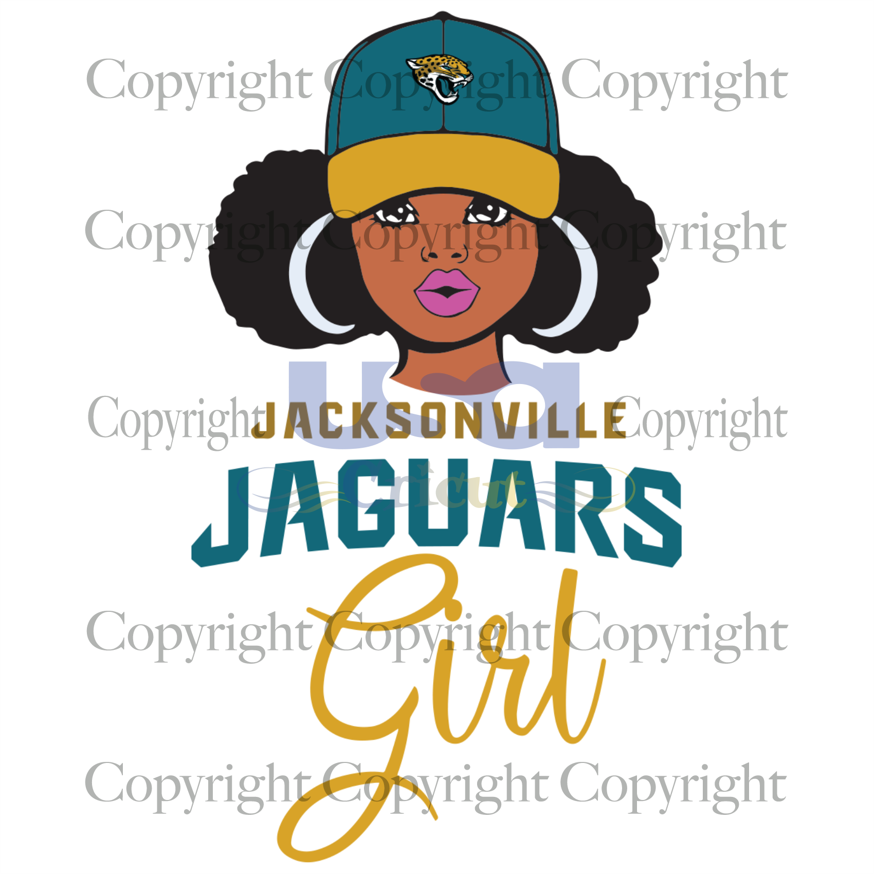 Jaguars Girl Svg, Black Girl Svg, Black Woman, Jacksonville Jaguars Girl, Diy Crafts SVG Files For Cricut Instant Download File - USA Cricut