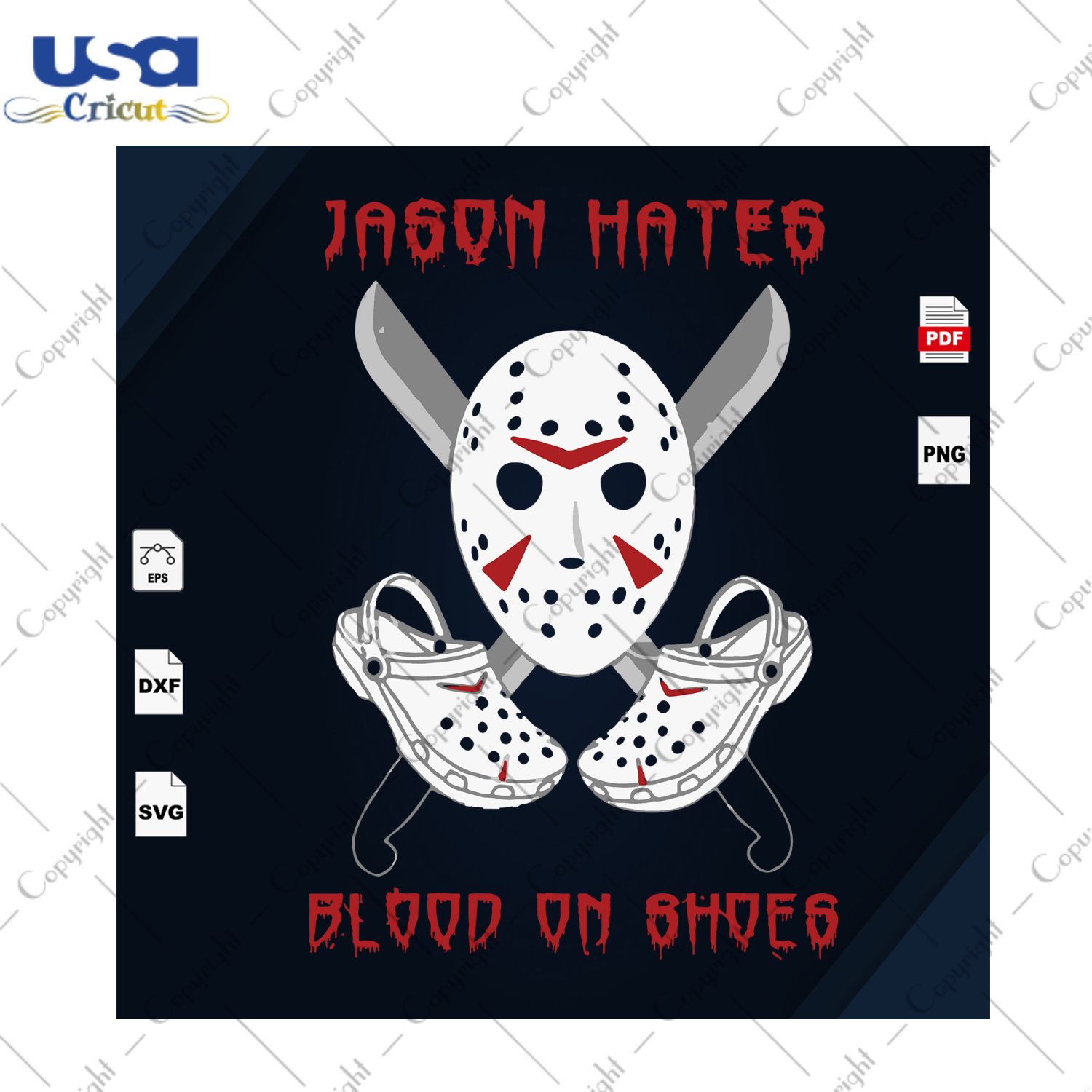 Jason Hates Blood On Shoes, Skeleton Svg, Skull And Bones, Halloweentown Svg, Halloween Party, Halloween Pumpkin Shirt,  Halloween Svg, Halloween Gift, Halloween Costume, Cosplay, Halloween D