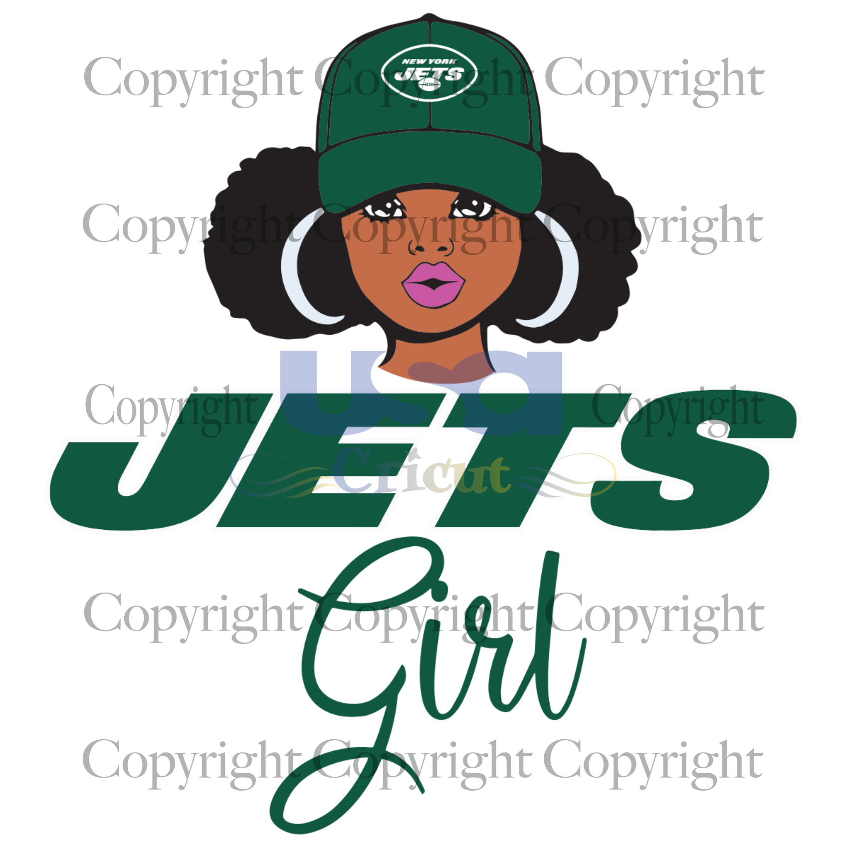 Jets Svg, Black Girl Svg, Black Woman, New York Jets Girl, Diy Crafts SVG Files For Cricut Instant Download File - USA Cricut