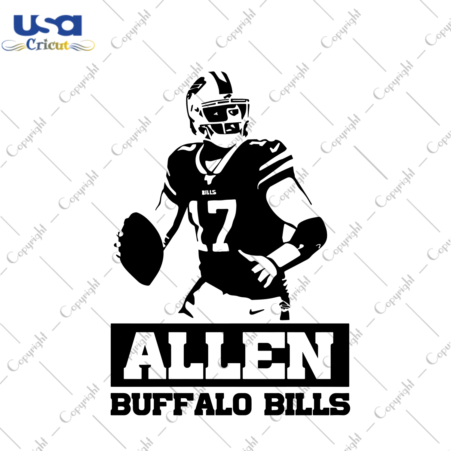 Josh Allen Buffalo Bills Svg, Sport Svg, Josh Allen Svg, Buffalo Bills Svg, Allen 17 Svg, Allen Vector, Allen Design, Football Svg, Football Player Svg, Footbal Gifts, Buffalo Bills Lovers, Allen Fan, Cricut Files, Silhouette Files, Digital File