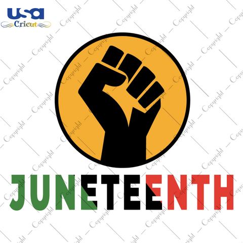 Juneteenth Hand, Juneteenth Day Svg, Patriotic Hand, Freedom Day, Jubilee Day, Juneteenth Day Flag, Cricut & Silhouette Sublimation Instant Download File - USA Cricut