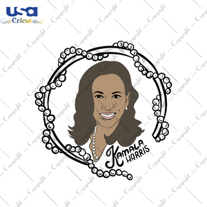 Kamala Harris Pearls Svg, Trending Svg, Kamala Harris Svg, Pearls Svg, Vice President Svg, VP Debate 2021 Svg, Kamala Harris Gifts, Kamala Harris Shirt, Kamala Harris Vector, Cut File, Cricut