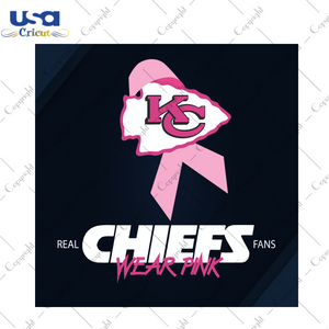 Kansas City Chiefs Wear PinkBreast Cancer Gift Diy Crafts Svg Files For Cricut, Silhouette Sublimation Files