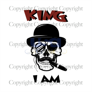 King I Am Svg, Trending Svg, Skull Svg, Skull With Cigar, Diy Crafts SVG Files For Cricut Instant Download File - USA Cricut