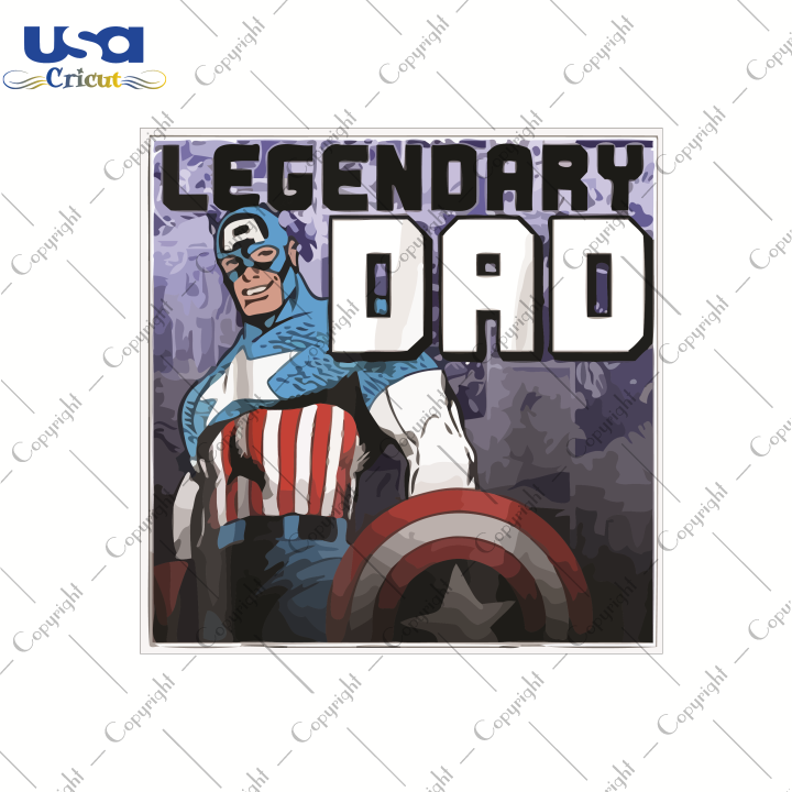 Legendary Dad, Father's Day Svg, Happy Father's Day,Diy Crafts SVG Files For Cricut, Silhouette Sublimation Files Shirt Design Ideas  Instant Download - USA Cricut