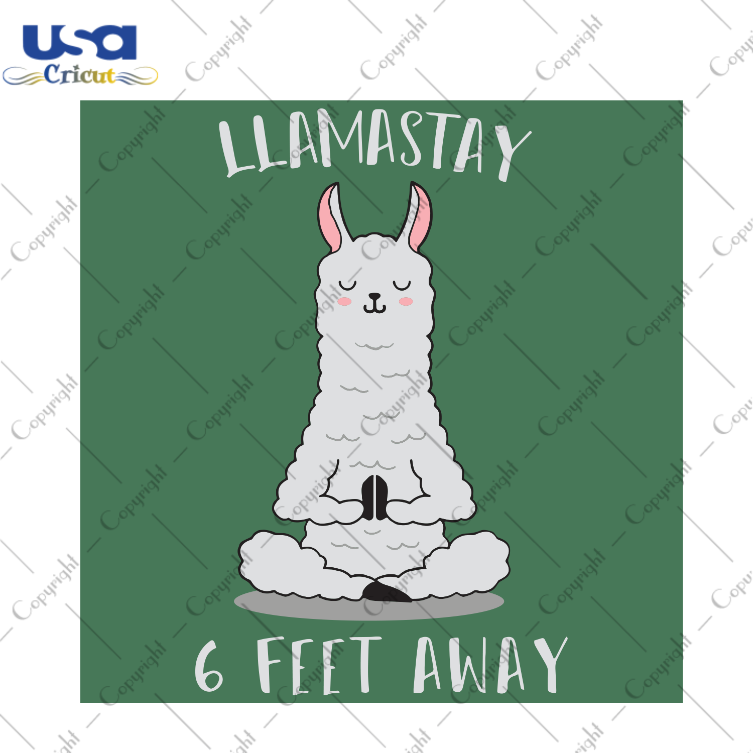 Llamastay 6 Feet Away Funny Social Distancing Llama Alpaca Trending Gift Diy Crafts Svg Files For Cricut, Silhouette Sublimation Files