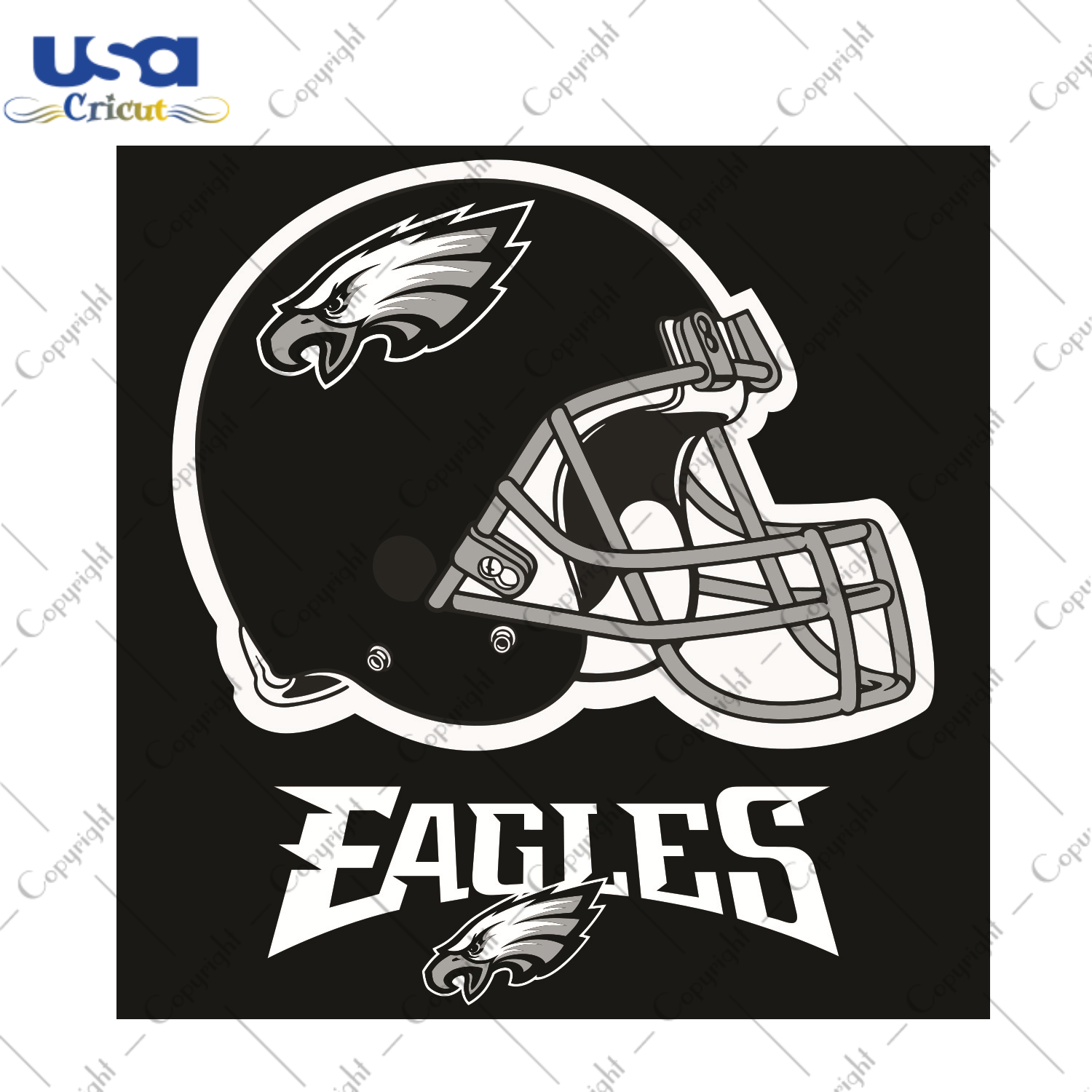 Logo Philadelphia Eagles Helmet Sport Gift Diy Crafts Svg Files For Cricut, Silhouette Sublimation Files