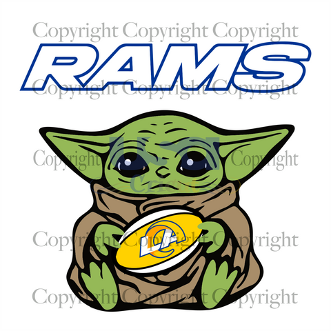 Los Angeles Rams Baby Yoda, Sport Svg, Baby Yoda Svg, Los Angeles Rams Svg, Diy Crafts SVG Files For Cricut, Silhouette Sublimation Files Shirt Design Ideas  Instant Download - USA Cricut