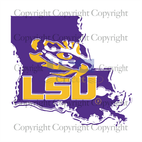 Louisiana State Tigers Svg, Sport Svg, Tigers Football Svg, Tigers Logo Design Vector, Eps png SVG Instant Download File - USA Cricut