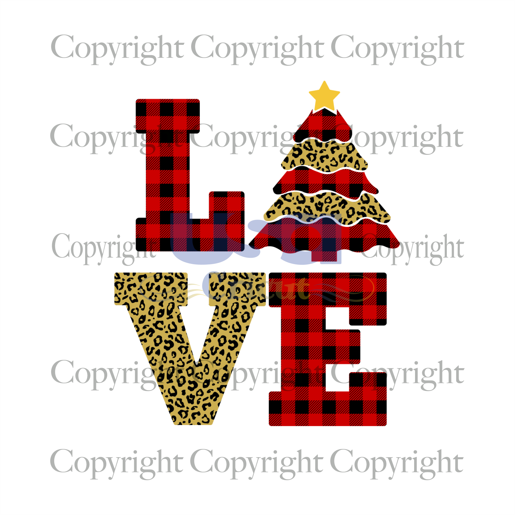 Love Christmas, Christmas Svg, Leopard Love Christmas, Red Plaid Love Christmas Svg, Merry Christmas, Santa Claus Svg, Christmas Gifts, Christmas Tree Topper Star, Christmas Holiday, Xmas Gif