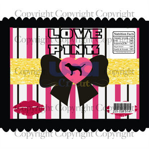 Love Pink, Trending Svg, Trending Now, Love Pink Chip Bag, Love Pink Png, Cricut & Silhouette Sublimation Instant Download File - USA Cricut