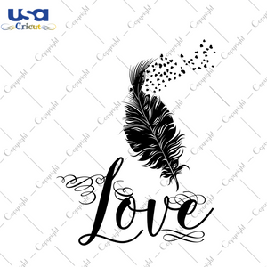 Love, Trending, Trending Svg, Trending Now, Feather, Feather Shirts, Feather Gifts, Feather Vector, Black Feather, Diy Crafts, Svg Files, Silhouette Files, Cameo Htv, Prints, Shirt Design, Il