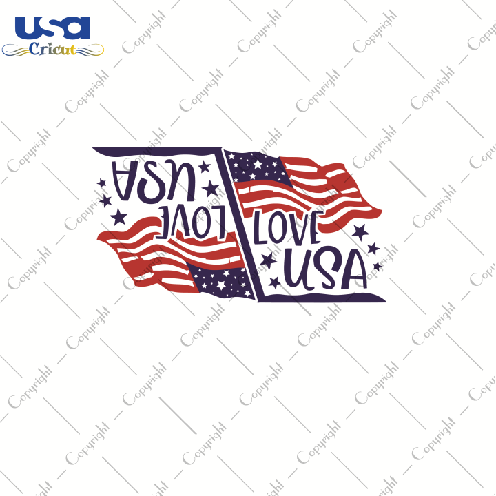 Love USA, Juneteenth Day Svg, American Svg, 4th of July, America Flag, Cricut & Silhouette Sublimation Instant Download File - USA Cricut