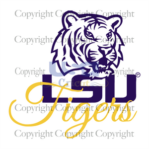 Lsu Tigers Head Logo Svg, Sport Svg, Tigers Football Svg, Diy Crafts SVG Files For Cricut Instant Download File - USA Cricut