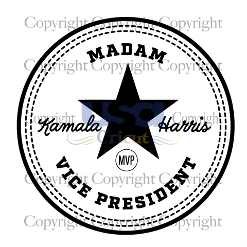 Madam Vice President Logo, Trending Svg, Trending Now, Kamala Harris, Cricut & Silhouette Sublimation Instant Download File - USA Cricut