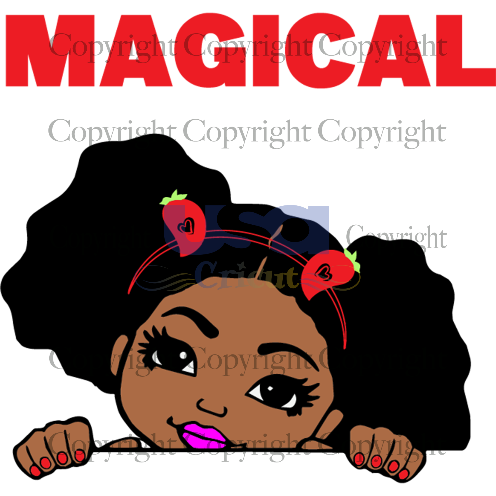 Magical, black girl magic, black women svg, Printable Cricut & Silhouette Sublimation files Instant Download - USA Cricut