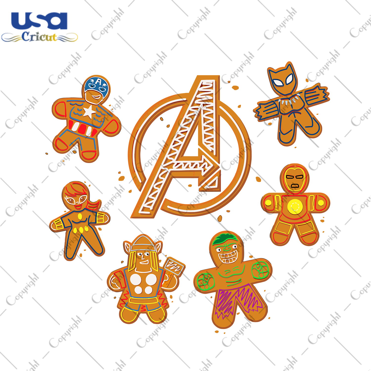 Marvel Avengers Gingerbread Cookies Svg, Christmas Svg, Xmas Svg, Christmas Gift, Merry Christmas, Avengers Christmas, Marvel Svg, Gingerbread Svg, Christmas Cookies, Avengers Svg, Marvel Ave