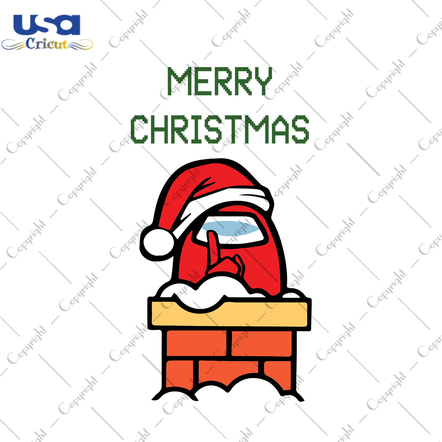 Merry Christmas Among Us Svg, Christmas Svg, Xmas Svg, Merry Christmas, Christmas Gift, Christmas Season, Among Us Svg, Among Us Santa, Santa Svg, Chimney Svg, Shh Among Us, Impostor Svg - US