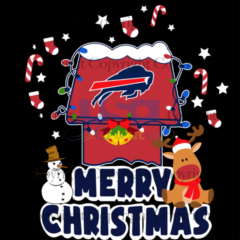 Merry Christmas Buffalo Bills, Sport Svg, Christmas Buffalo Bills, Printable Cricut & Silhouette Sublimation files Instant Download - USA Cricut